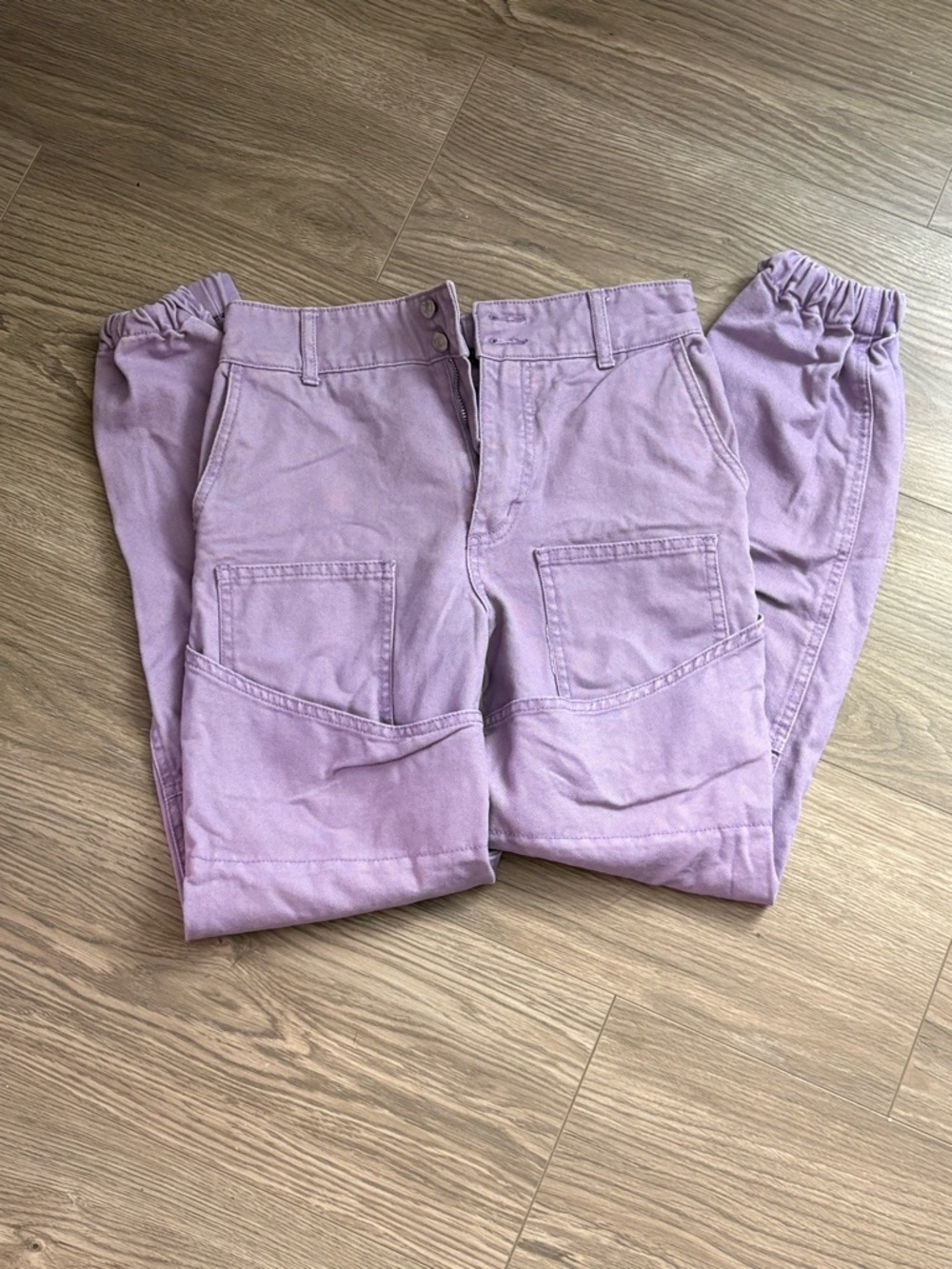 Forever 21 Lavender Ankle Cargo Pants